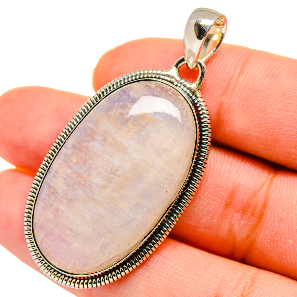 Rainbow Moonstone Pendants handcrafted by Ana Silver Co - PD11423