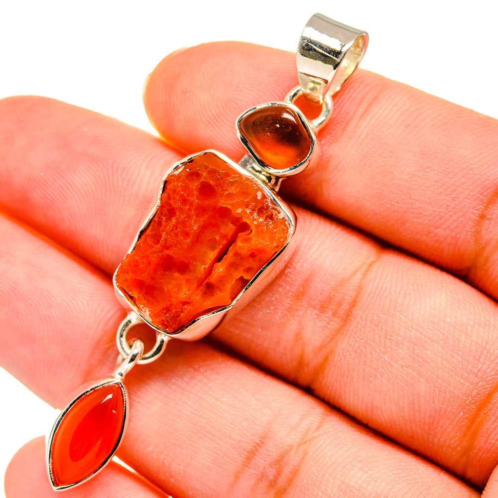 Carnelian Pendants handcrafted by Ana Silver Co - PD11430