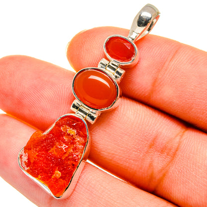 Carnelian Pendants handcrafted by Ana Silver Co - PD11432
