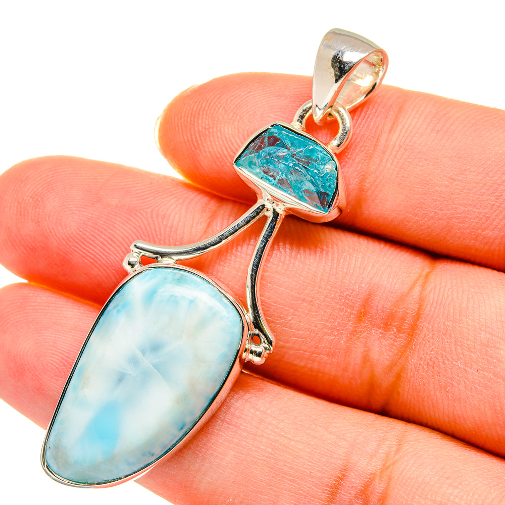 Larimar Pendants handcrafted by Ana Silver Co - PD11434
