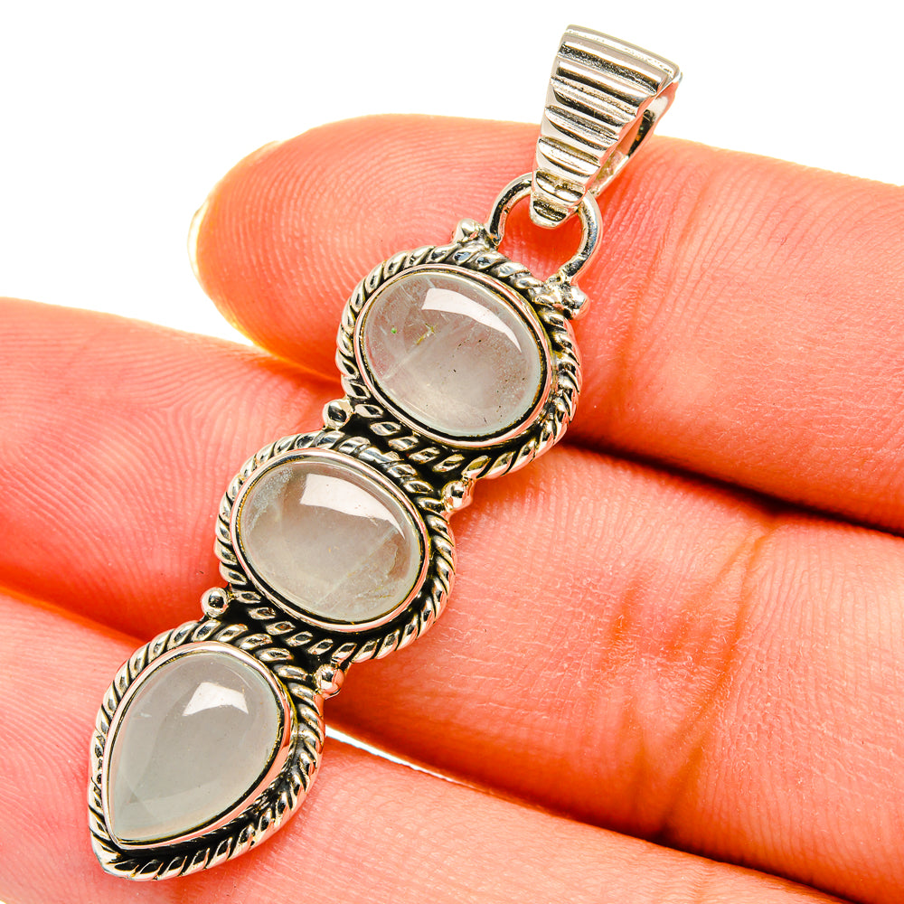 Aquamarine Pendants handcrafted by Ana Silver Co - PD11435