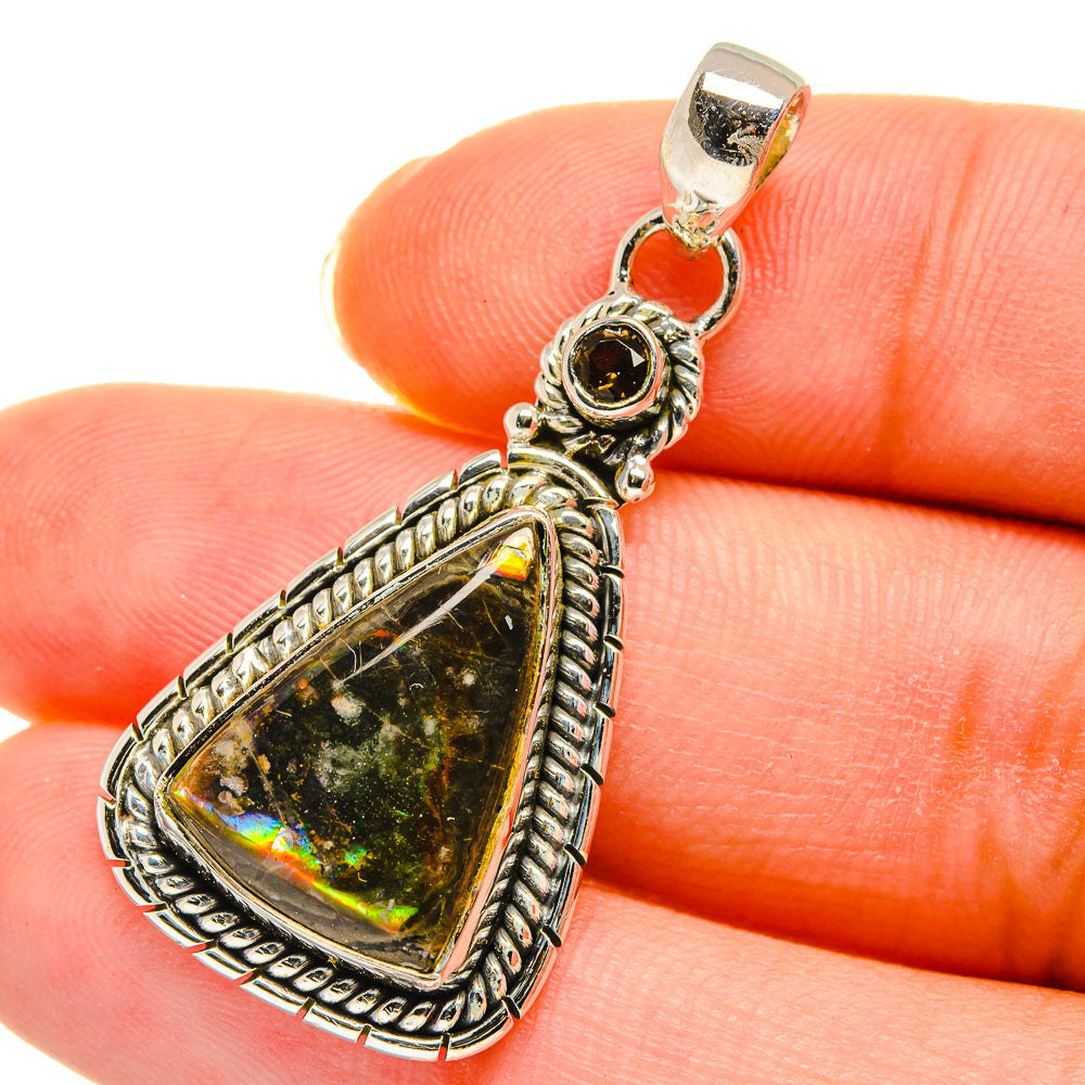 Ammolite Pendants handcrafted by Ana Silver Co - PD11437