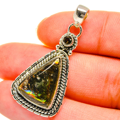 Ammolite Pendants handcrafted by Ana Silver Co - PD11437