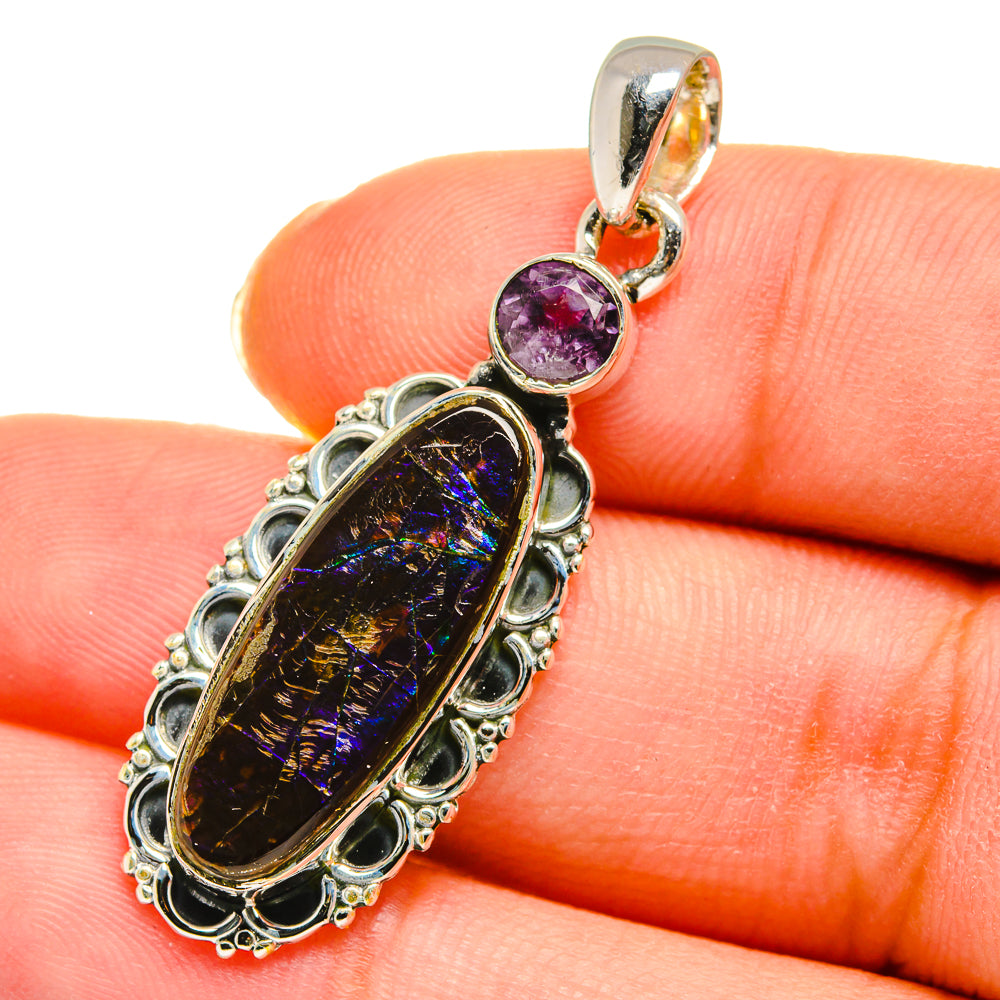 Ammolite Pendants handcrafted by Ana Silver Co - PD11441