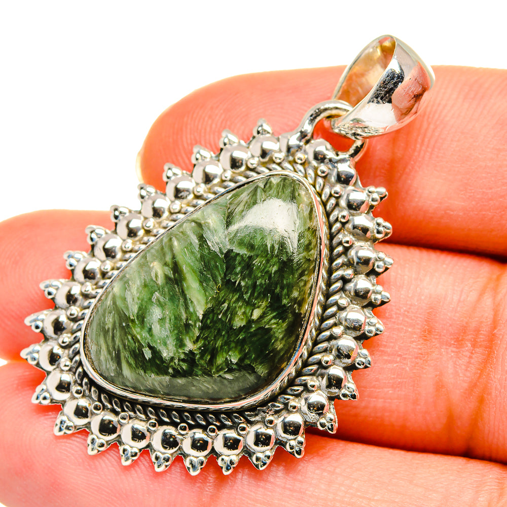Seraphinite Pendants handcrafted by Ana Silver Co - PD11445