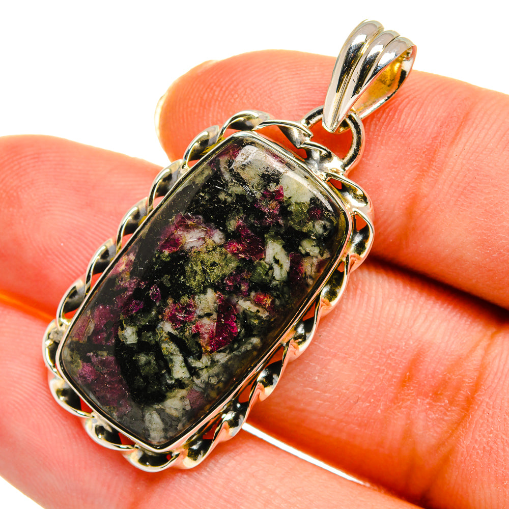 Russian Eudialyte Pendants handcrafted by Ana Silver Co - PD11451