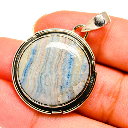 Blue Scheelite Pendants handcrafted by Ana Silver Co - PD11452