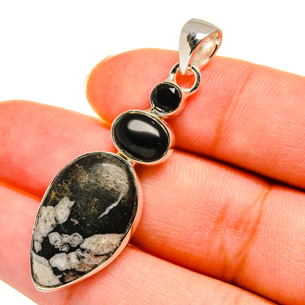Pinolith Jasper Pendants handcrafted by Ana Silver Co - PD11456
