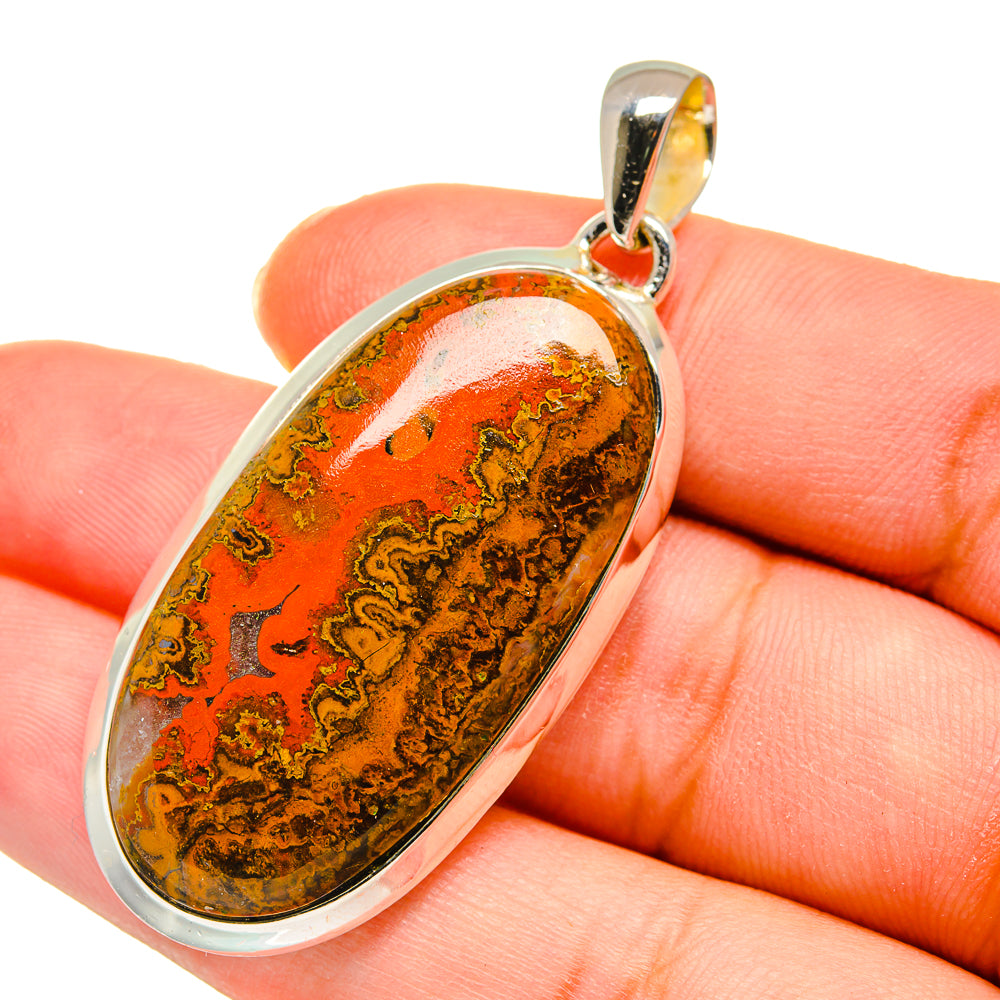 Moroccan Agate Pendants handcrafted by Ana Silver Co - PD11462