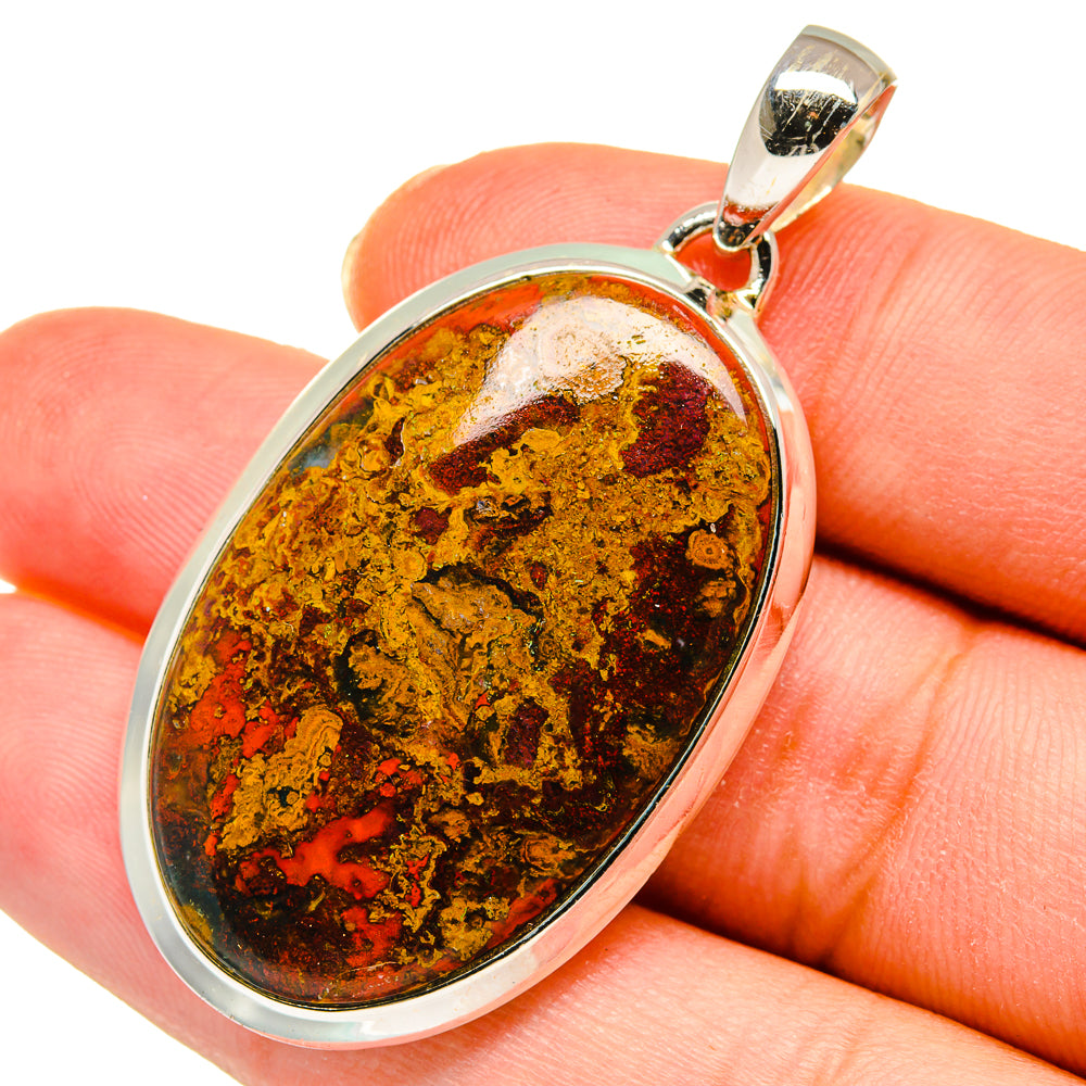 Moroccan Agate Pendants handcrafted by Ana Silver Co - PD11464