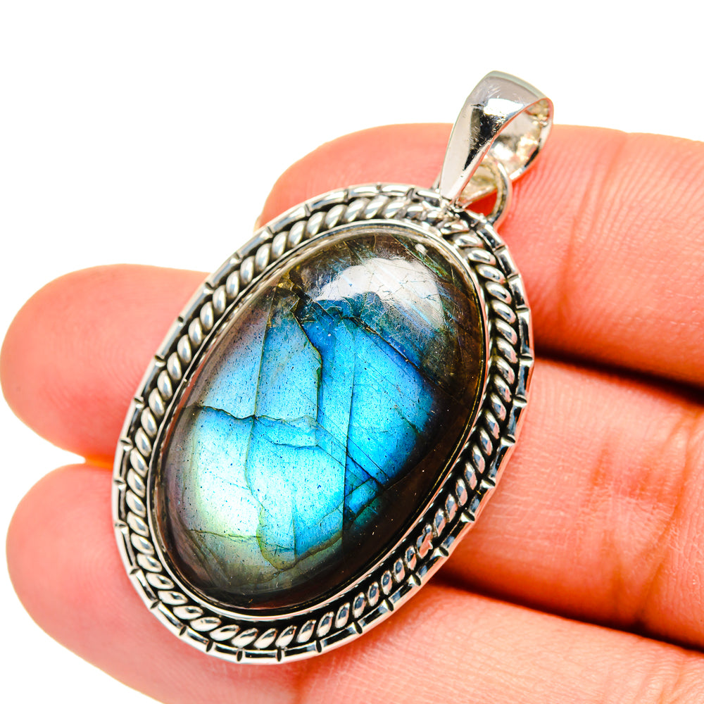 Labradorite Pendants handcrafted by Ana Silver Co - PD11471