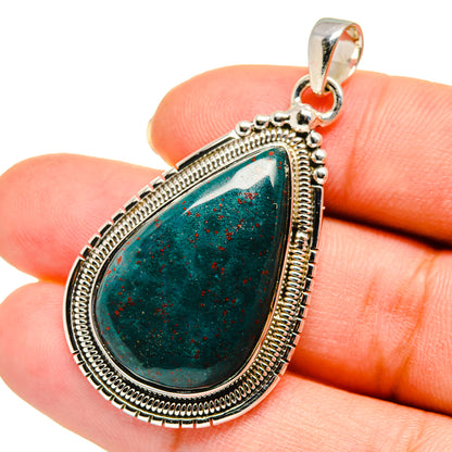 Bloodstone Pendants handcrafted by Ana Silver Co - PD11482