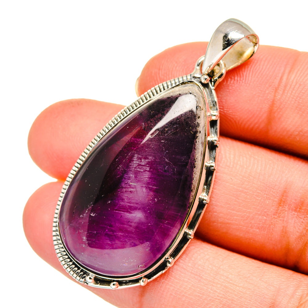 Chevron Amethyst Pendants handcrafted by Ana Silver Co - PD11484