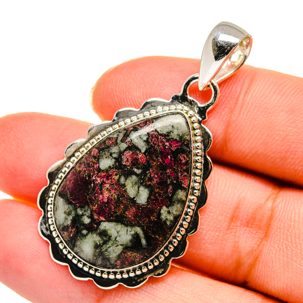 Russian Eudialyte Pendants handcrafted by Ana Silver Co - PD11490