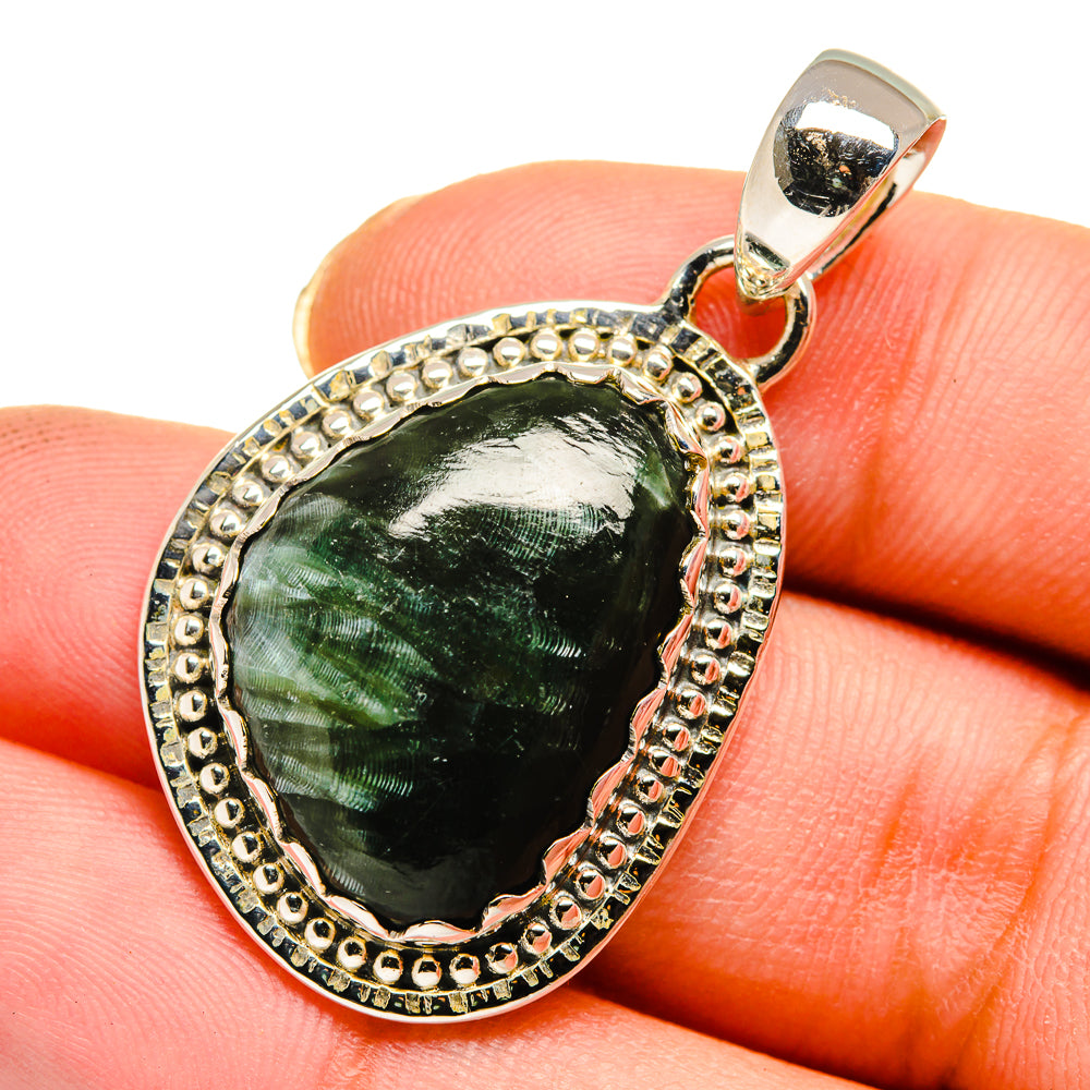 Seraphinite Pendants handcrafted by Ana Silver Co - PD11502