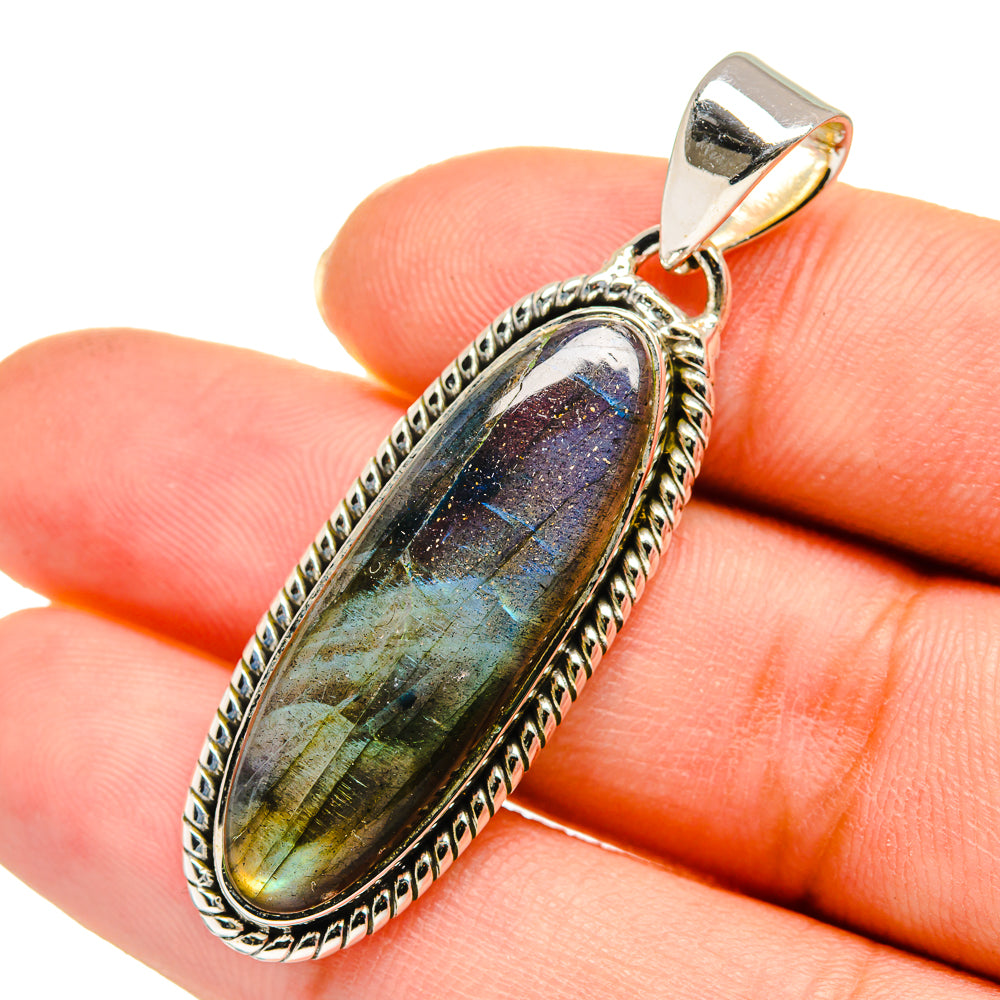 Labradorite Pendants handcrafted by Ana Silver Co - PD11504