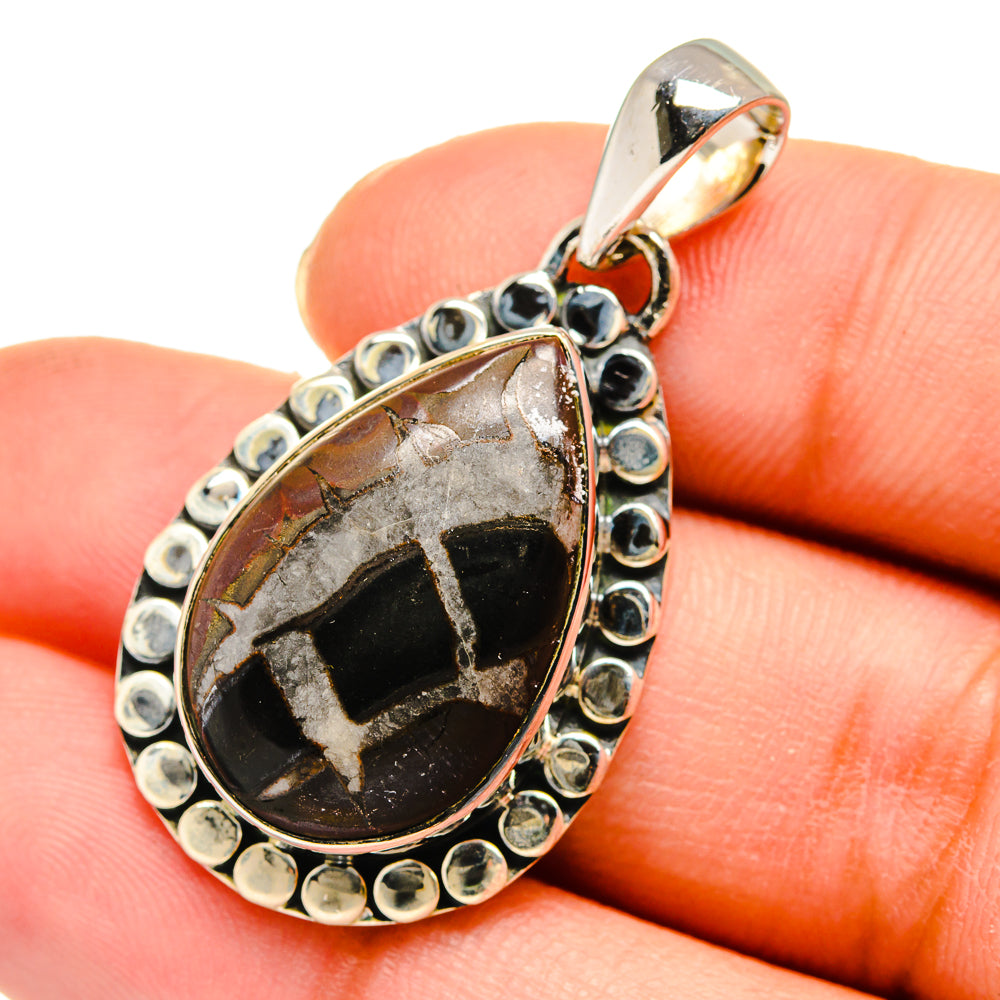 Septarian Geode Pendants handcrafted by Ana Silver Co - PD11513
