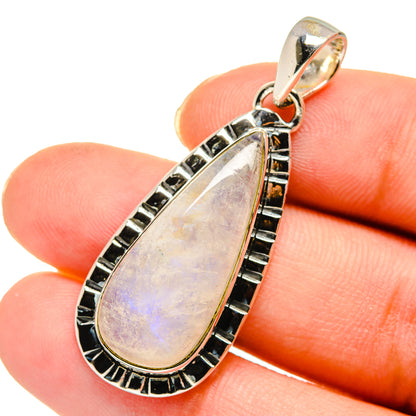 Rainbow Moonstone Pendants handcrafted by Ana Silver Co - PD11516