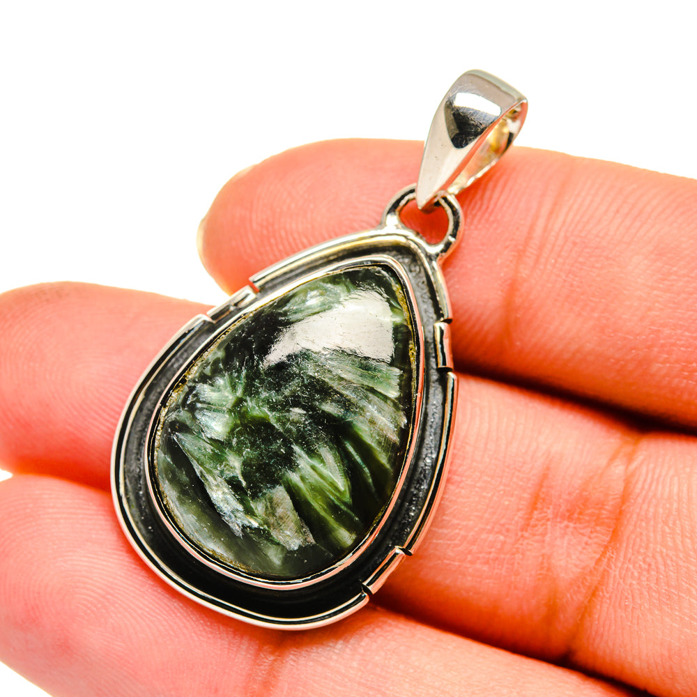 Seraphinite Pendants handcrafted by Ana Silver Co - PD11525