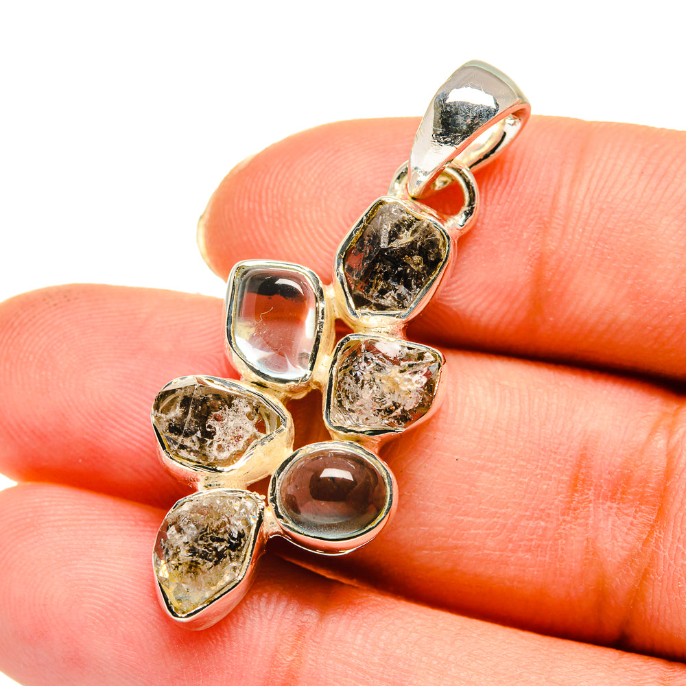 Herkimer Diamond Pendants handcrafted by Ana Silver Co - PD11526
