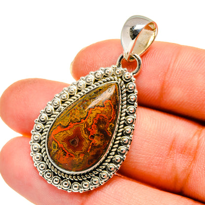 Moroccan Agate Pendants handcrafted by Ana Silver Co - PD11530