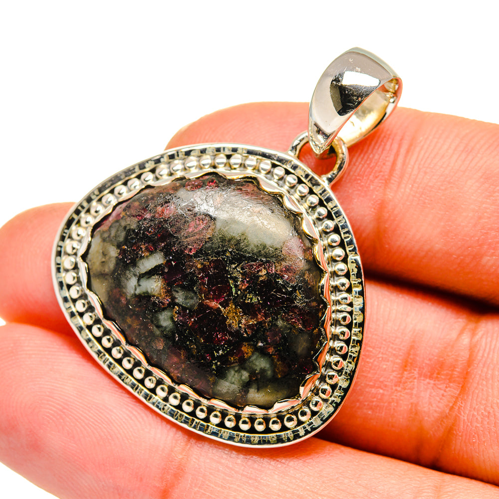 Russian Eudialyte Pendants handcrafted by Ana Silver Co - PD11542