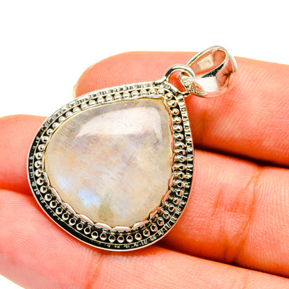 Rainbow Moonstone Pendants handcrafted by Ana Silver Co - PD11545