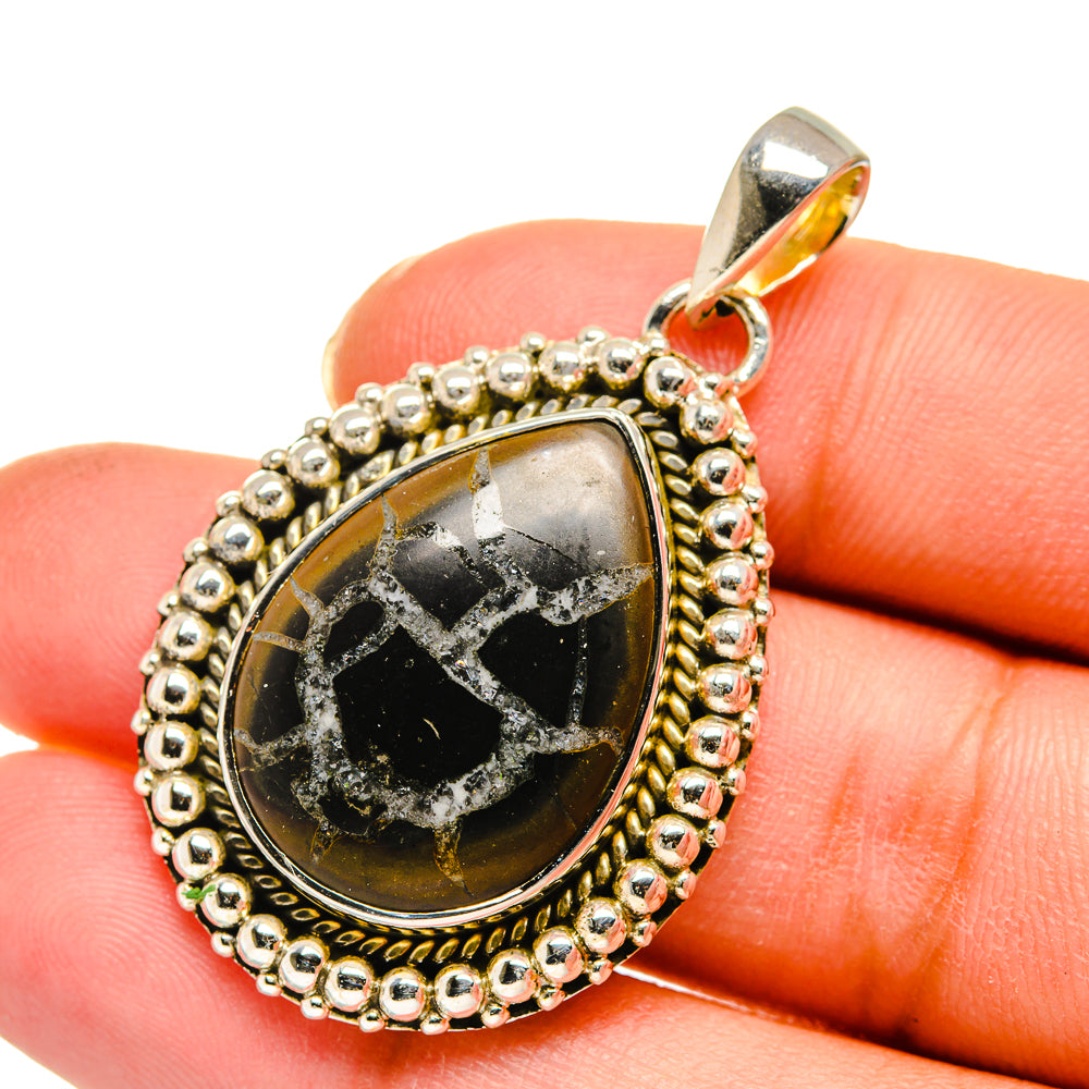 Septarian Geode Pendants handcrafted by Ana Silver Co - PD11546