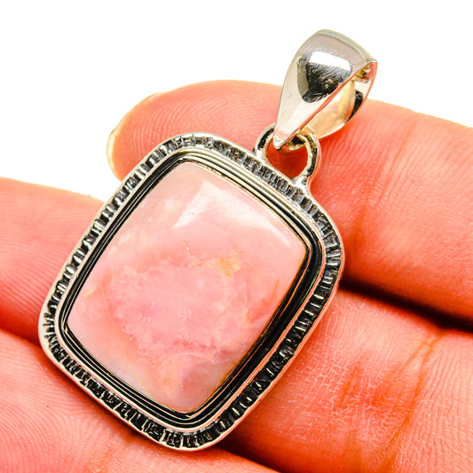 Pink Opal Pendants handcrafted by Ana Silver Co - PD11566