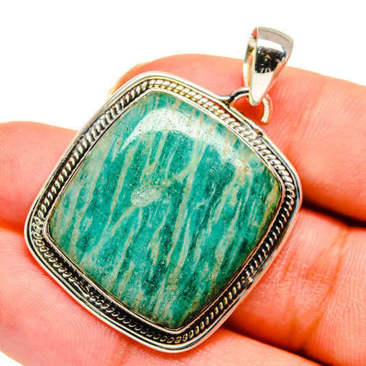 Amazonite Pendants handcrafted by Ana Silver Co - PD11567