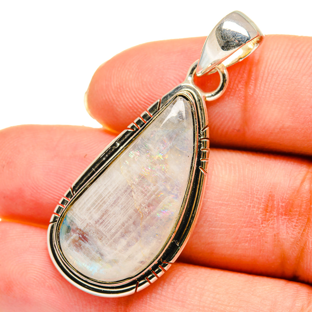 Rainbow Moonstone Pendants handcrafted by Ana Silver Co - PD11569