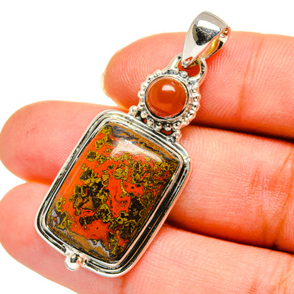 Moroccan Agate Pendants handcrafted by Ana Silver Co - PD11570
