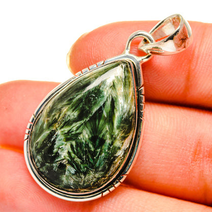 Seraphinite Pendants handcrafted by Ana Silver Co - PD11576