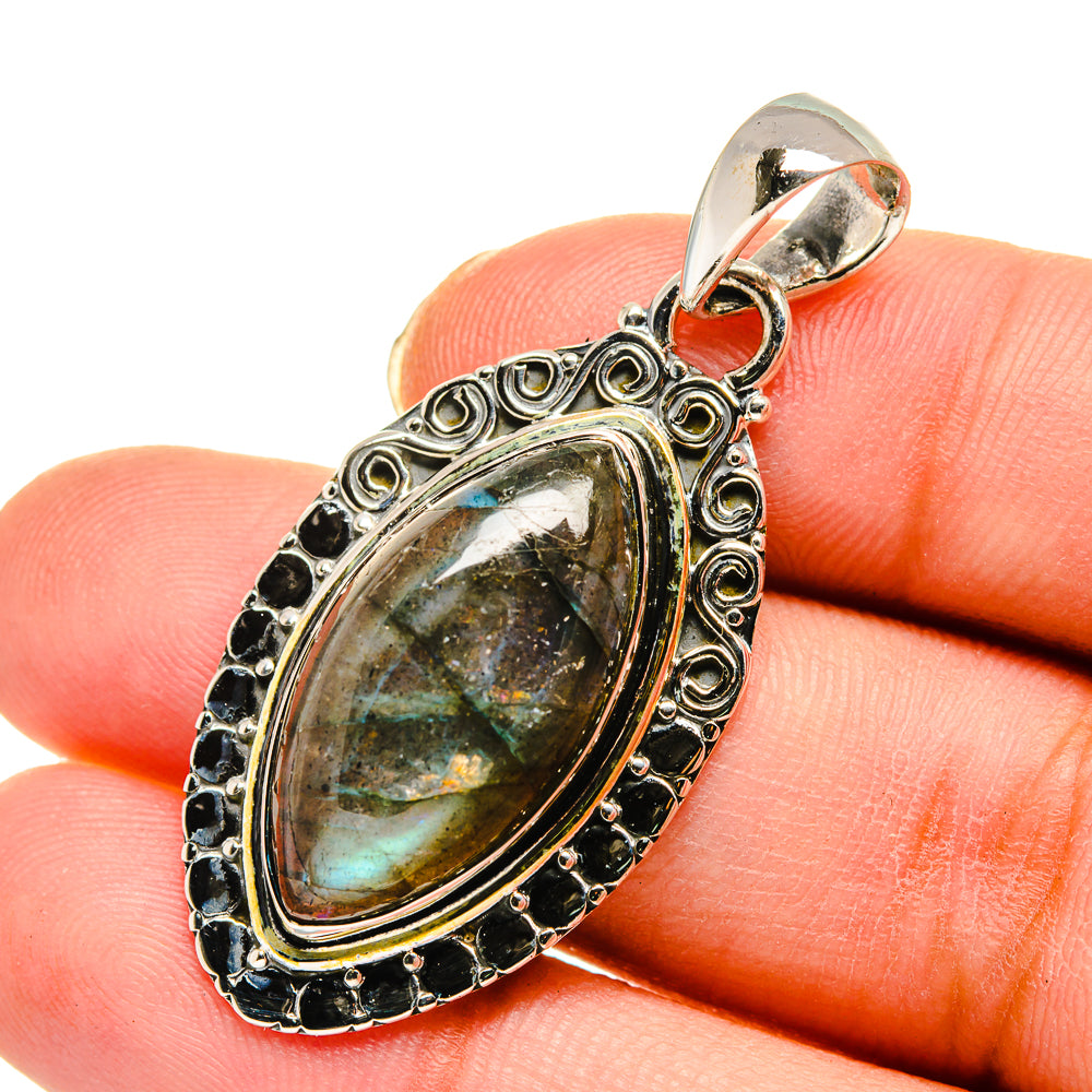 Labradorite Pendants handcrafted by Ana Silver Co - PD11595