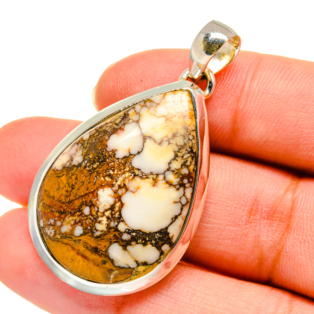 Peanut Wood Jasper Pendants handcrafted by Ana Silver Co - PD11596
