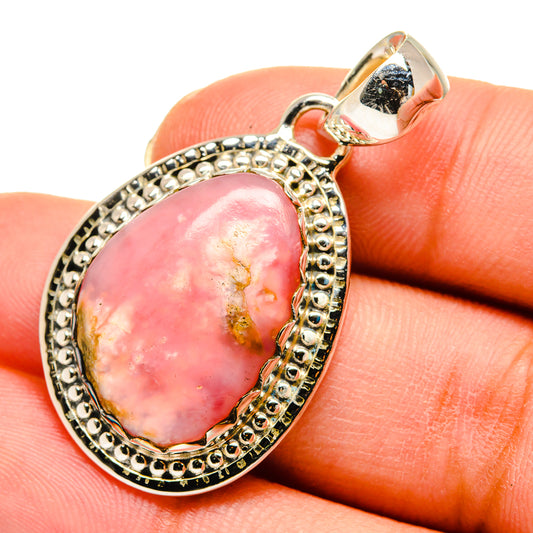 Pink Opal Pendants handcrafted by Ana Silver Co - PD11605
