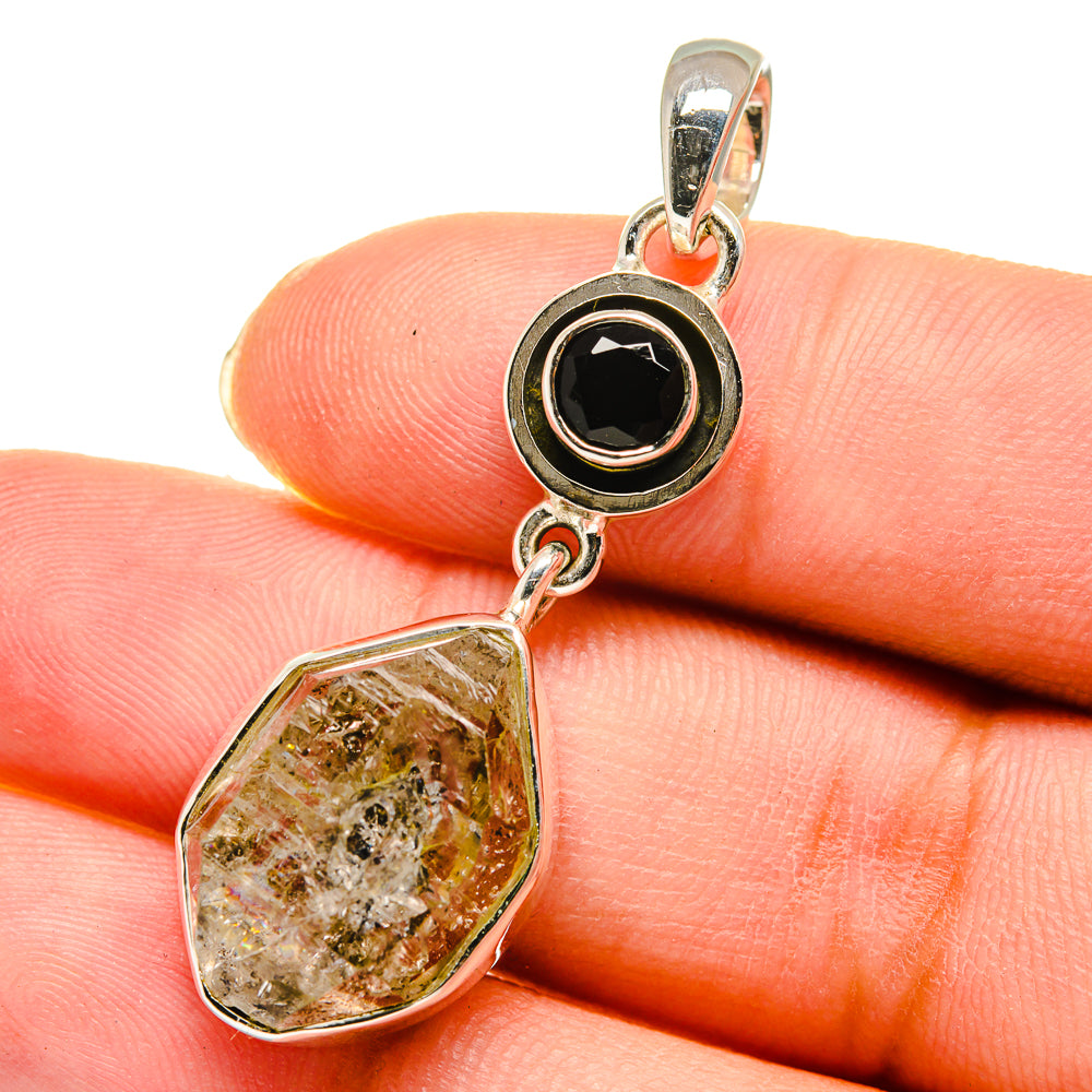 Herkimer Diamond Pendants handcrafted by Ana Silver Co - PD11608