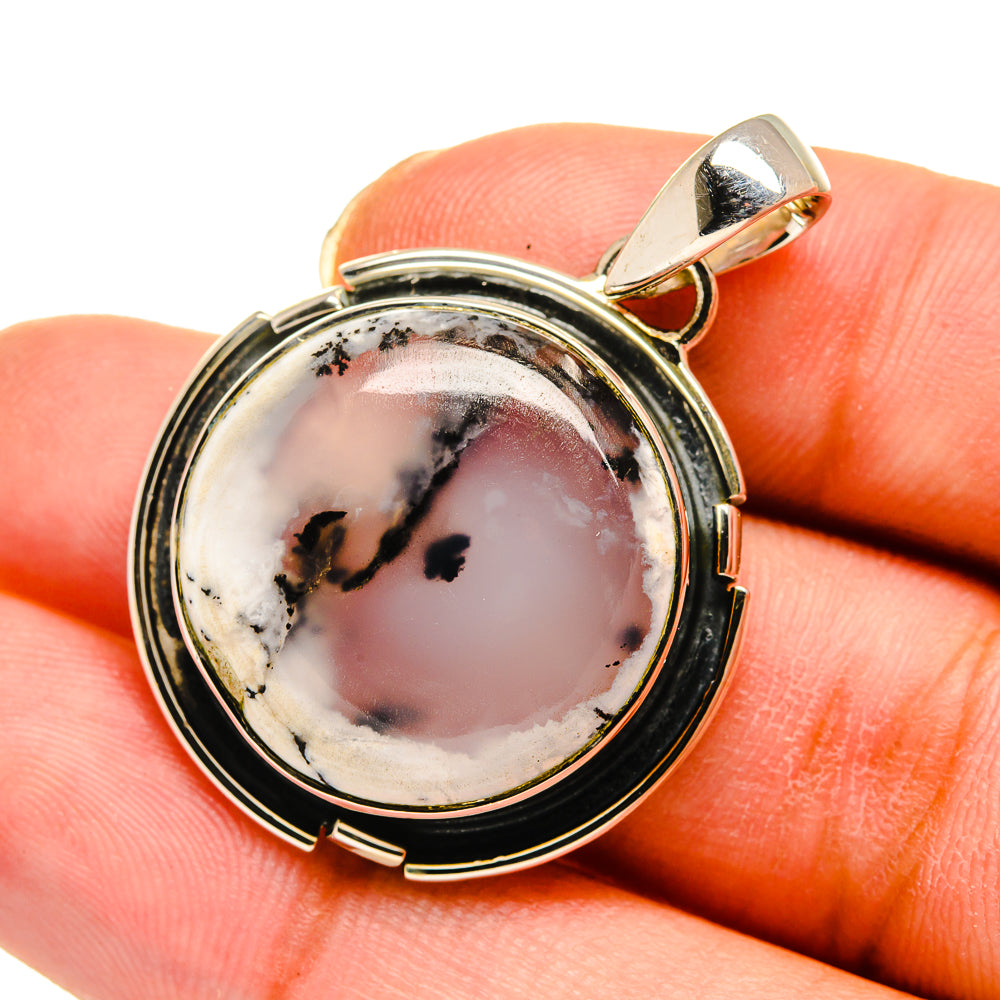 Dendritic Opal Pendants handcrafted by Ana Silver Co - PD11615