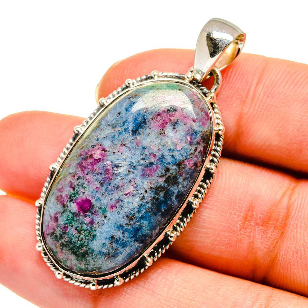 Ruby Fuchsite Pendants handcrafted by Ana Silver Co - PD11616
