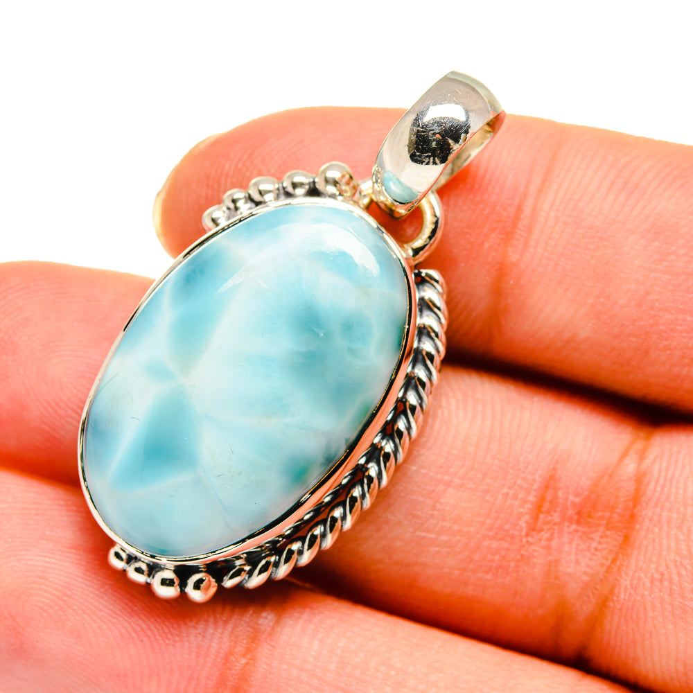 Larimar Pendants handcrafted by Ana Silver Co - PD11623
