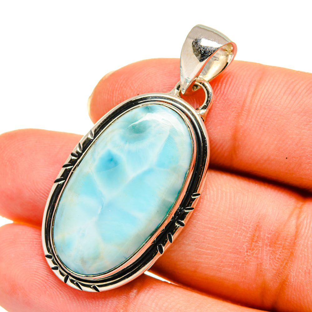 Larimar Pendants handcrafted by Ana Silver Co - PD11636