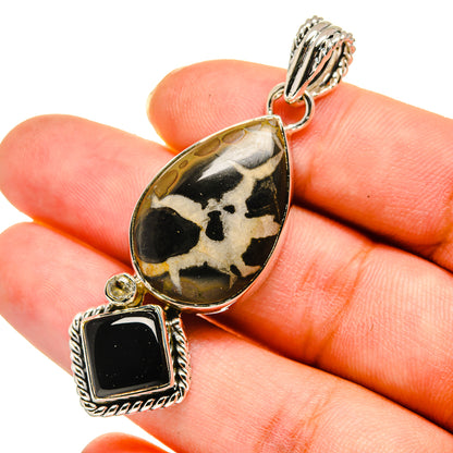 Septarian Geode Pendants handcrafted by Ana Silver Co - PD11637
