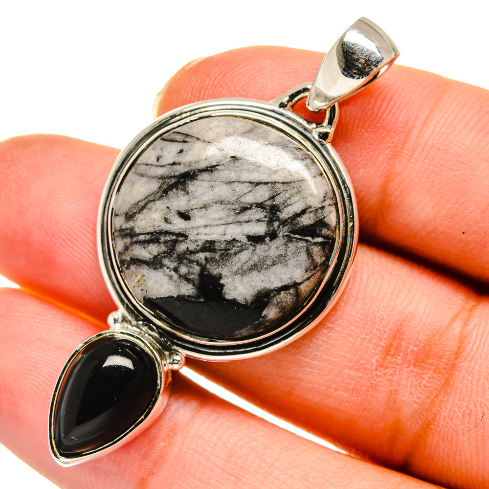 Pinolith Jasper Pendants handcrafted by Ana Silver Co - PD11639