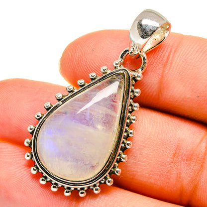 Rainbow Moonstone Pendants handcrafted by Ana Silver Co - PD11642