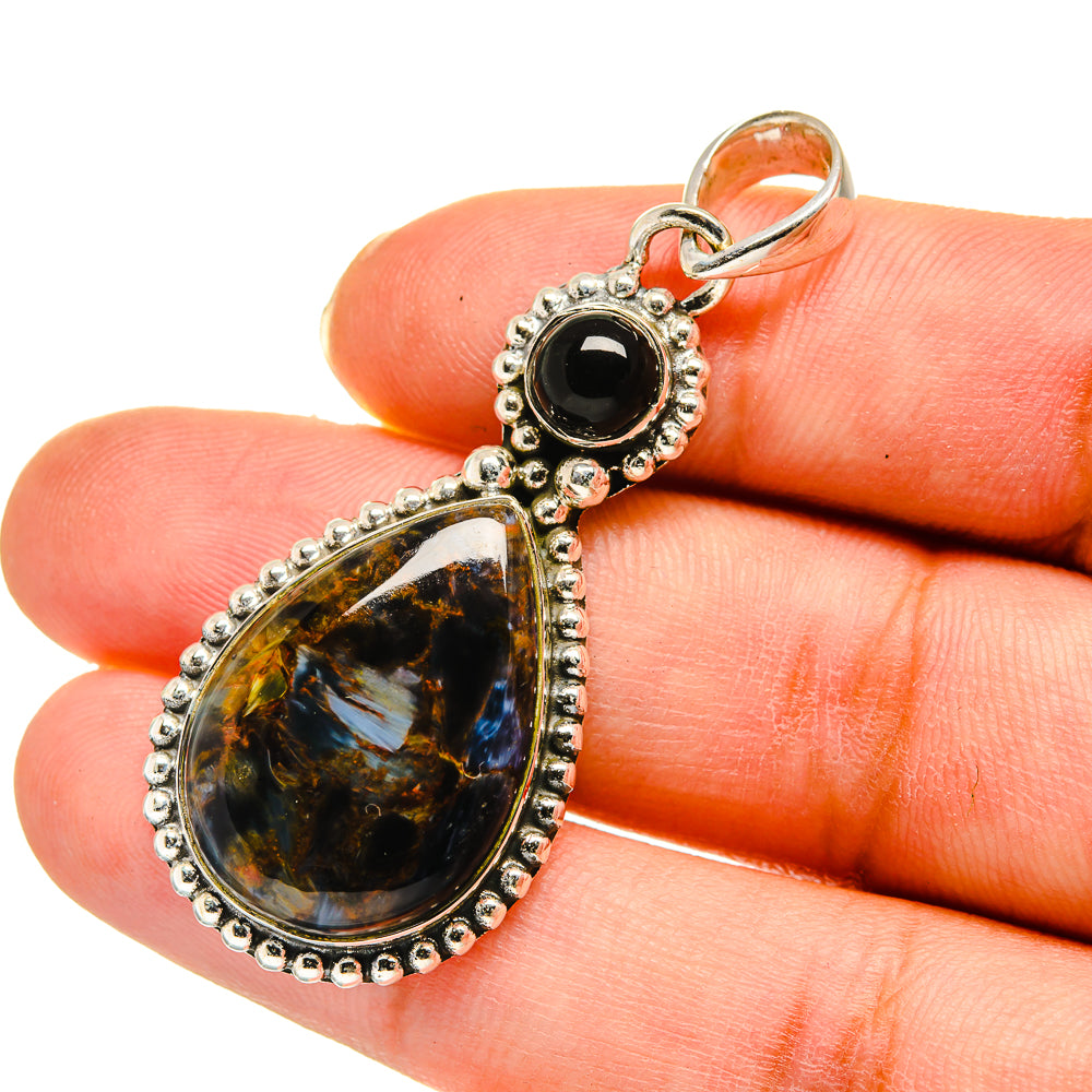 Pietersite Pendants handcrafted by Ana Silver Co - PD11646
