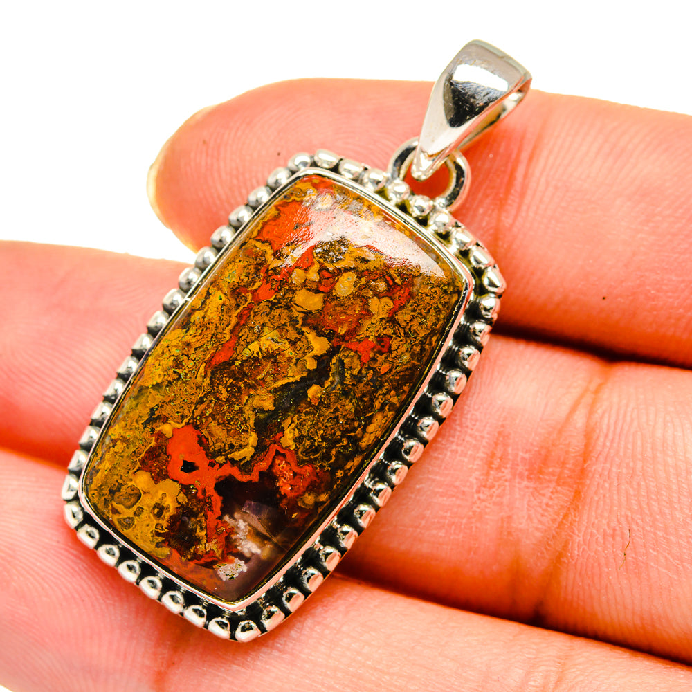 Moroccan Agate Pendants handcrafted by Ana Silver Co - PD11649
