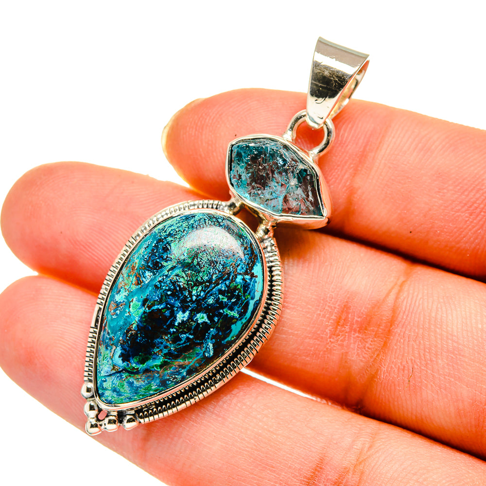 Shattuckite Pendants handcrafted by Ana Silver Co - PD11654