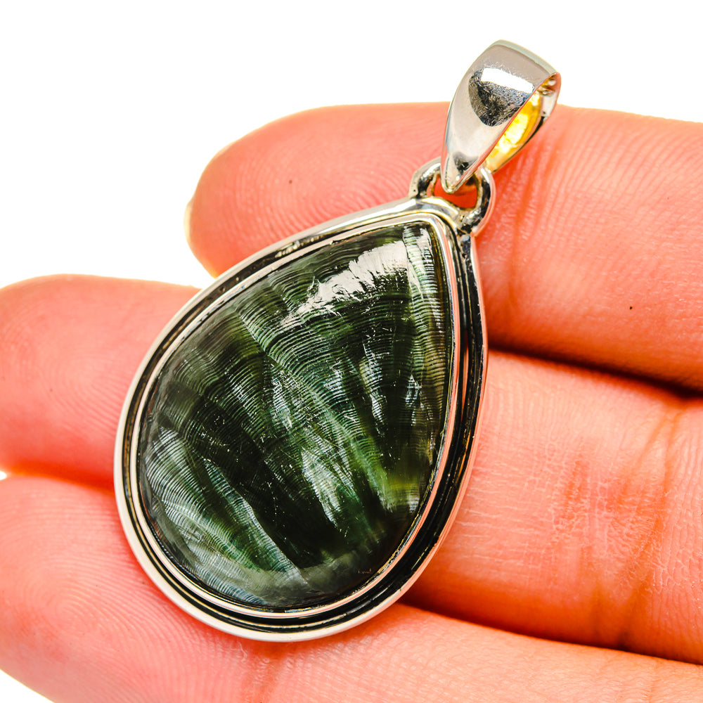 Seraphinite Pendants handcrafted by Ana Silver Co - PD11659
