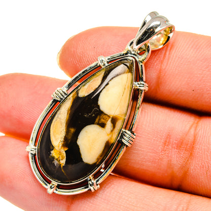 Peanut Wood Jasper Pendants handcrafted by Ana Silver Co - PD11661