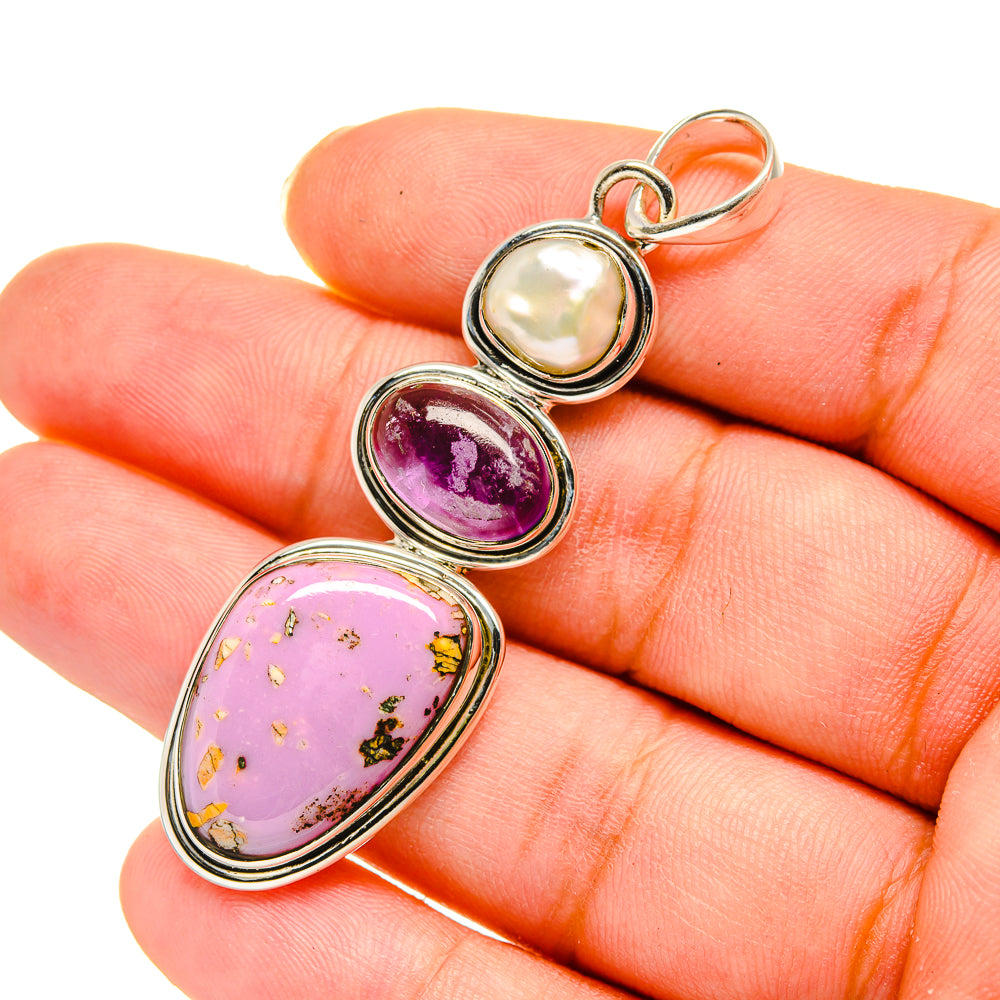 Phosphosiderite Pendants handcrafted by Ana Silver Co - PD11663